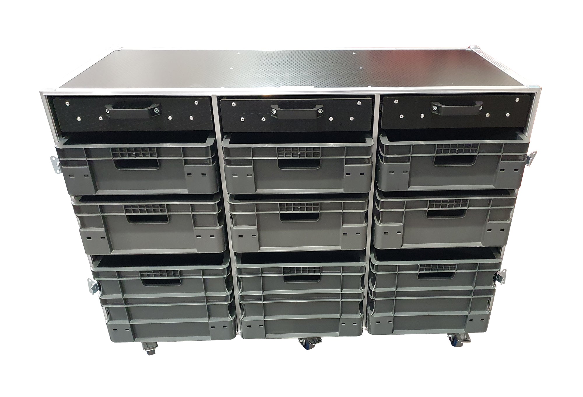 9 Box Euro Container Case With 3 X Draws - VME-EC1