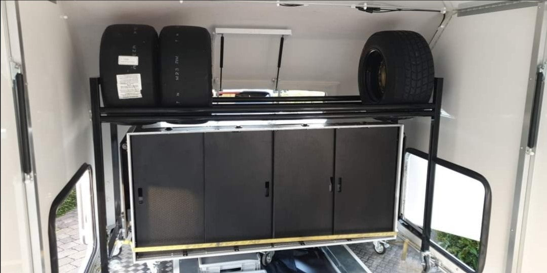 "Trailer" Flight Case Roll Cabinet With Tyre Rack VME-Kit6 view 9