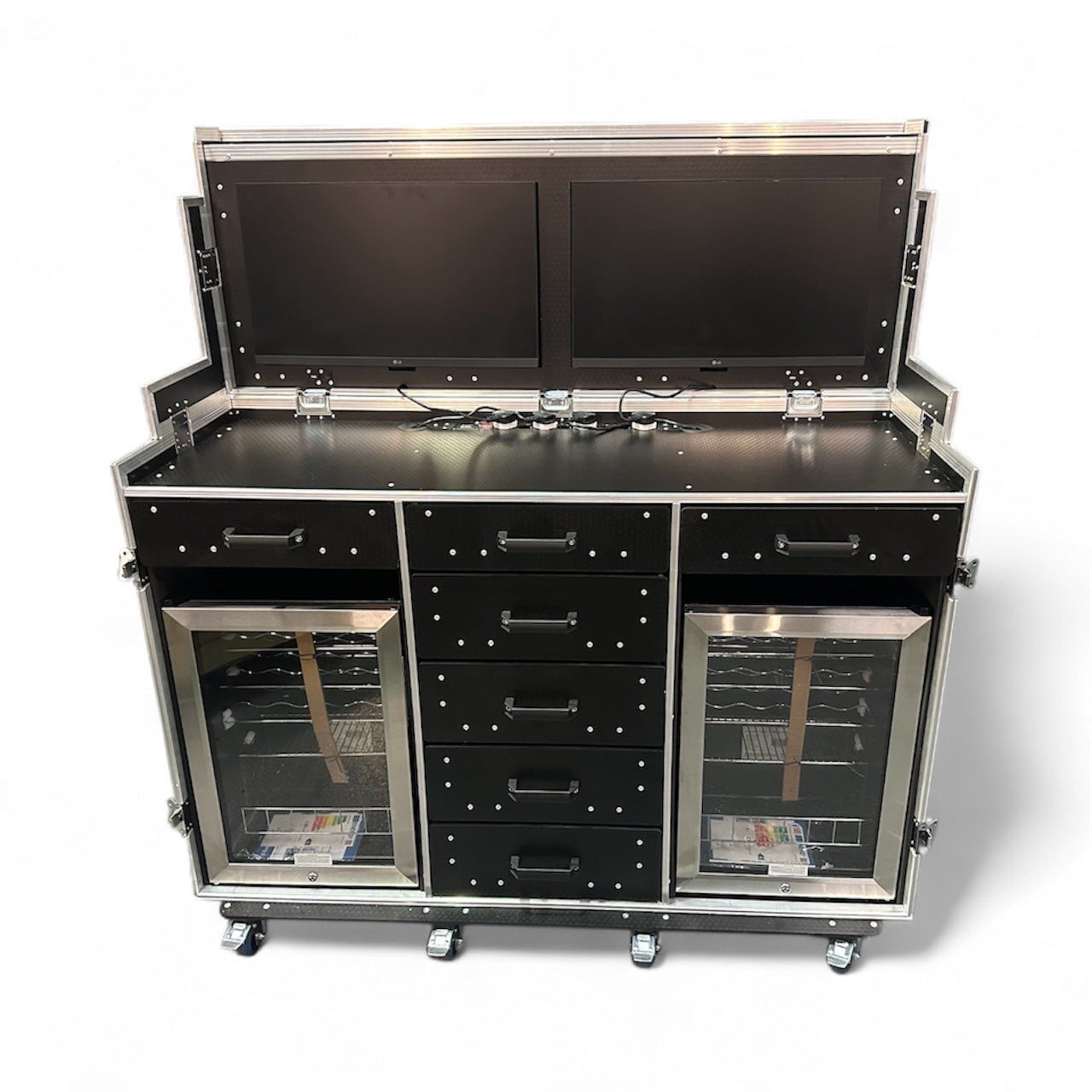 2 x 27" Smart TV Data / Hospitality Case - VME-Data33