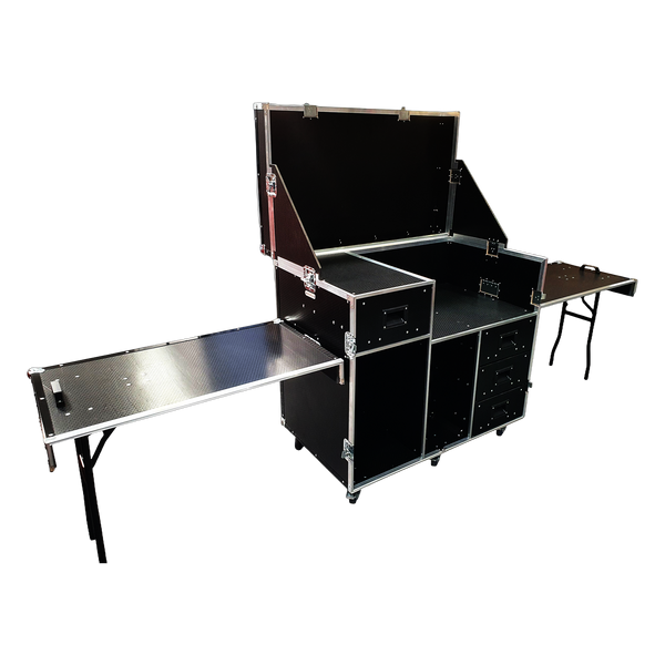 Camping Gas Cooker Hospitality Flight Case With Side Tables - VME-HC7