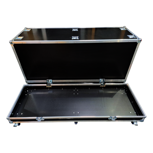 Carbon Fibre Effect Plastic Panelling Stackable Upside Down Flight Case - VME-S2