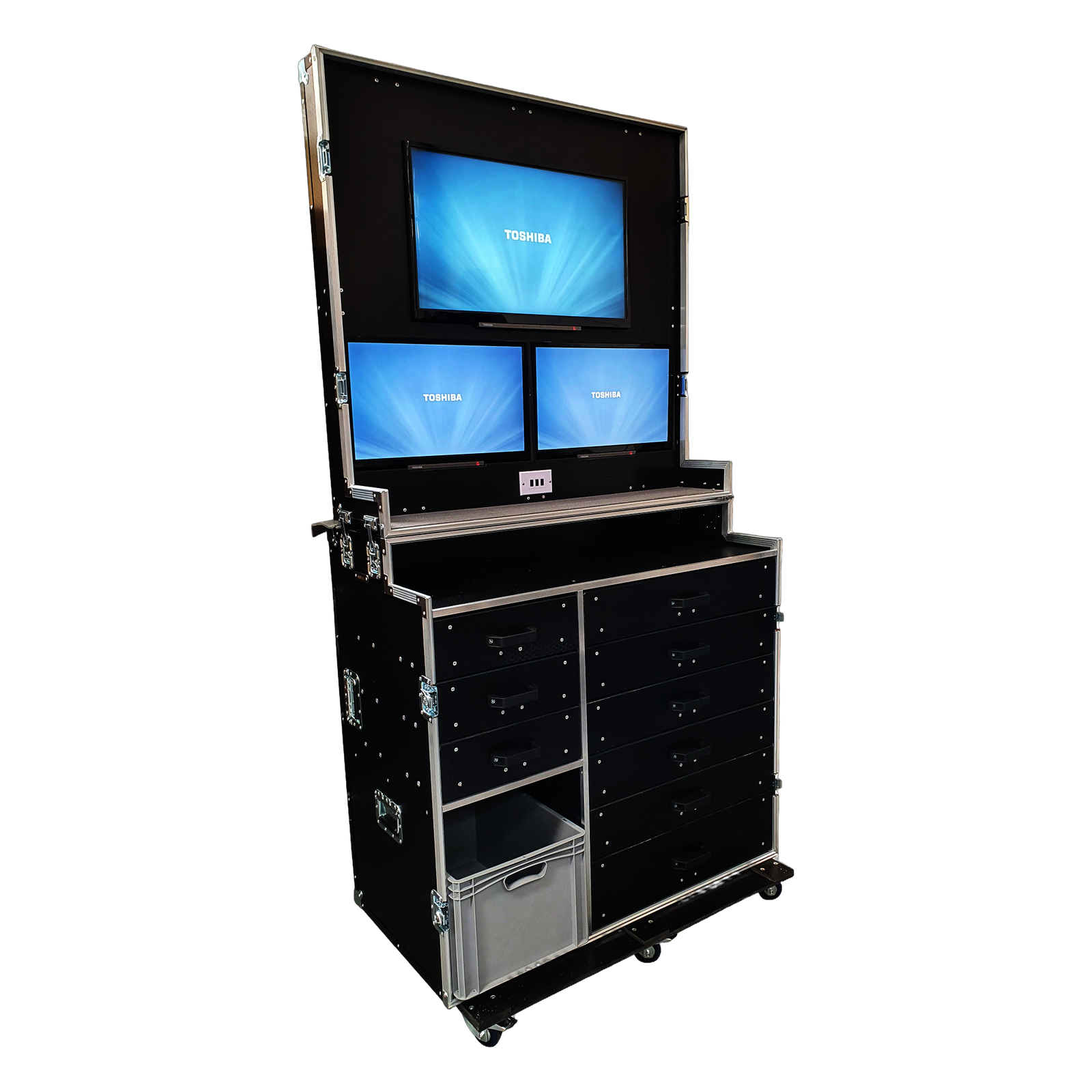 Data Station Case - 3 Monitors - VME-Data4