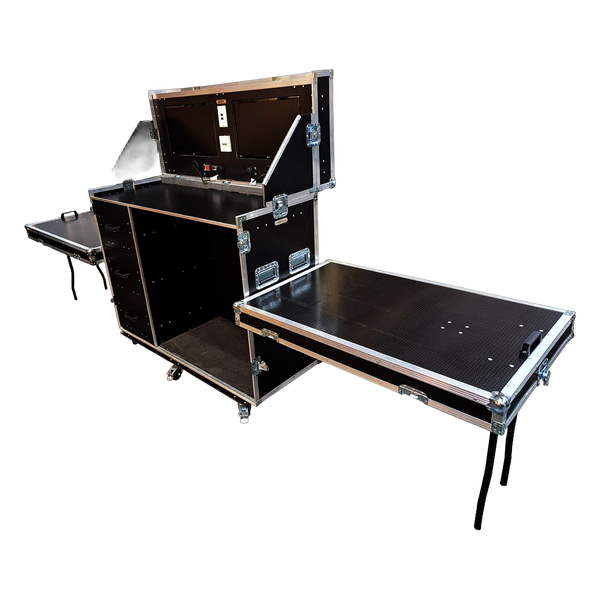 Data Station Flight Case With 2 X 24" LG Smart TV Screens - VME-Data12