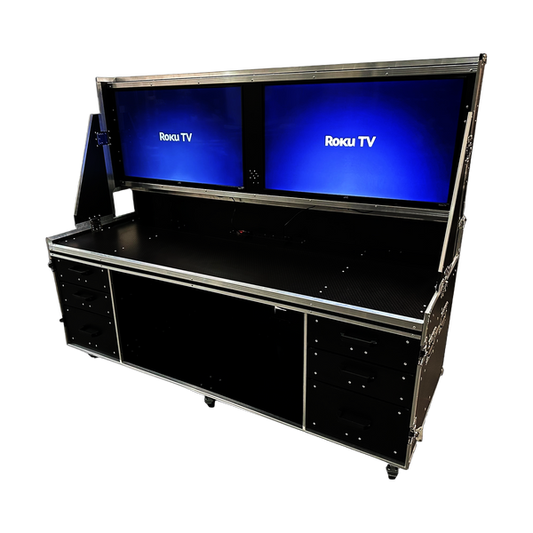 Data Station Flight Case With 40" Smart Screens - VME-Data3
