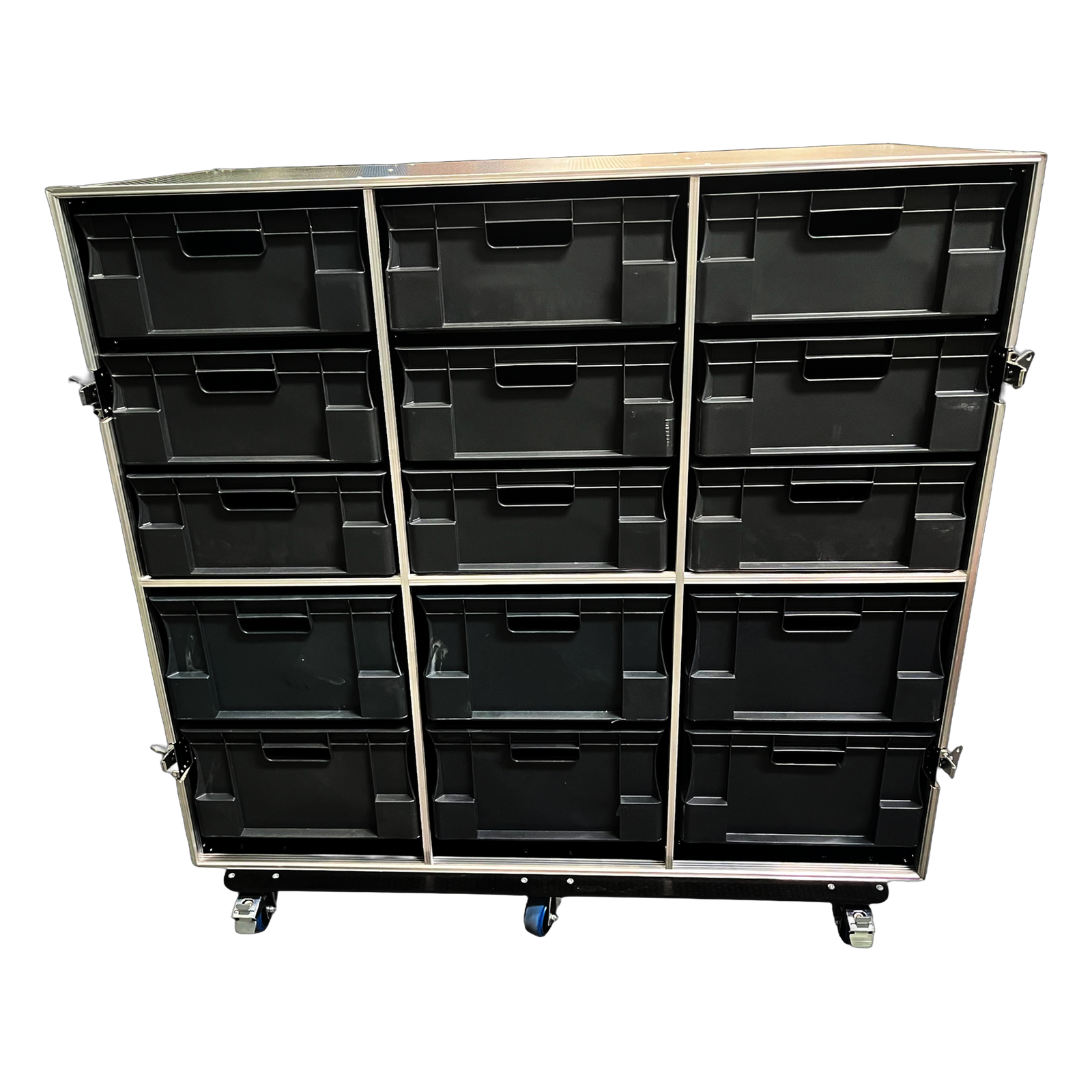 Euro Container Flight Case With 15 Boxes - VME-EC44