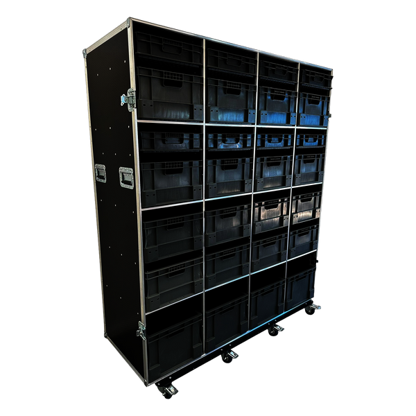 Extra Large Euro Container Flight Case 28 Boxes VME-EC35