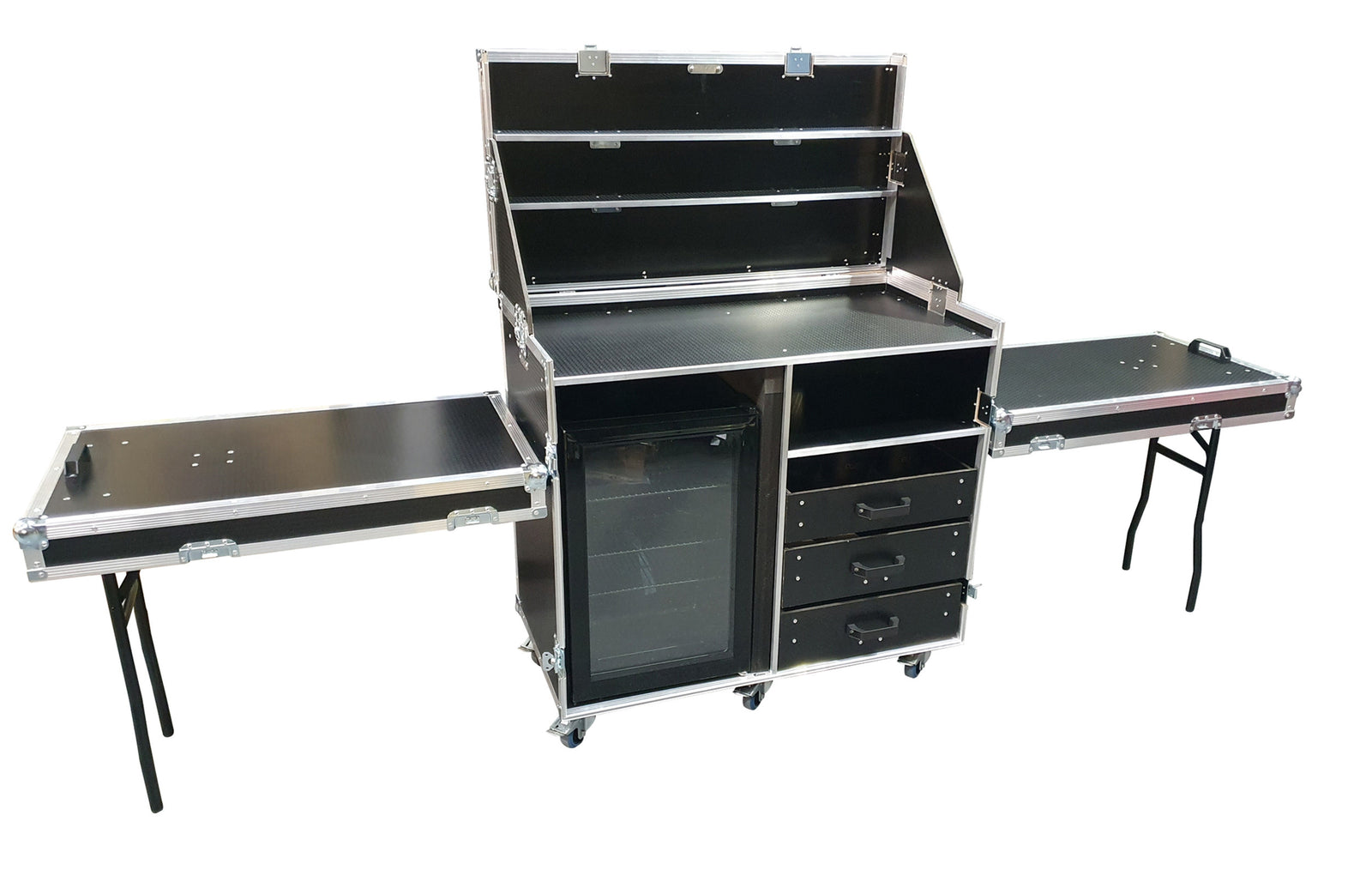 Hospitality Case With Glass Front Fridge & Cups - VME-HC2
