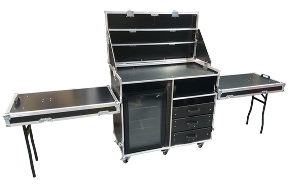 Hospitality Case With Glass Front Fridge & Cups - VME-HC2