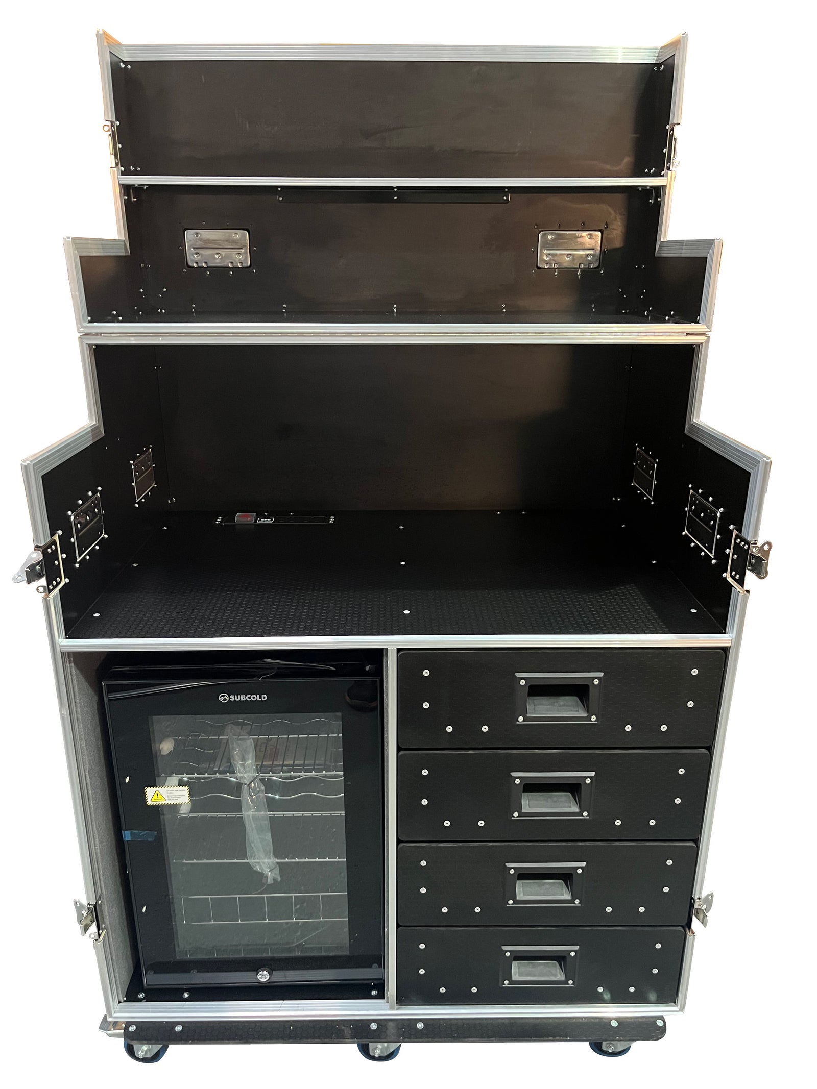 Hospitality Flight Case With Fridge & Draws - VME-HC27