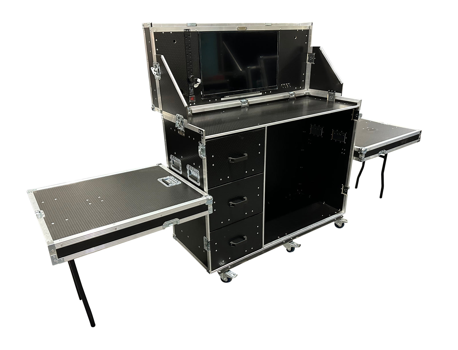 Data Station Flight Case With Single 32 inch Screen
