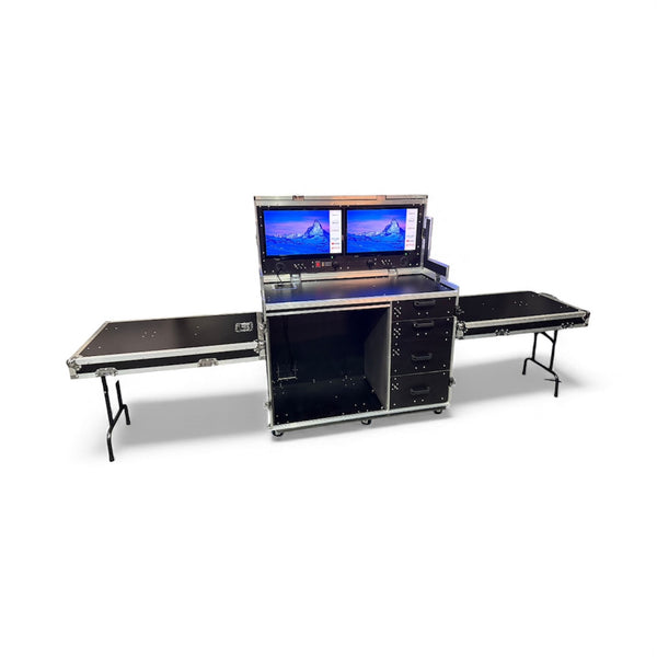 Data Station Flight Case With 24 inch Screens