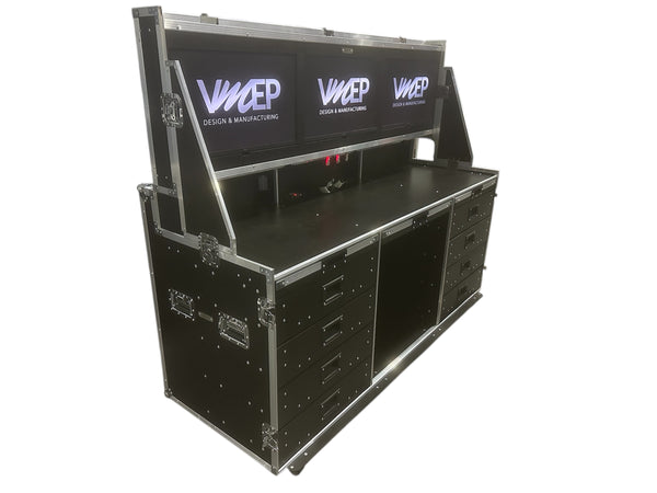 Data Station Flight Case With 3 X LG Smart TV Screens