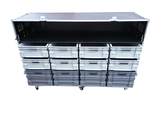 Roll Cabinet With Storage Boxes and Shelf - VME-EC16