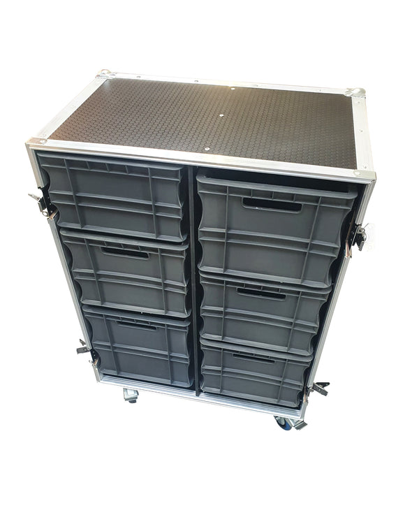 Small Flight Case Roll Cabinet With Front Cover