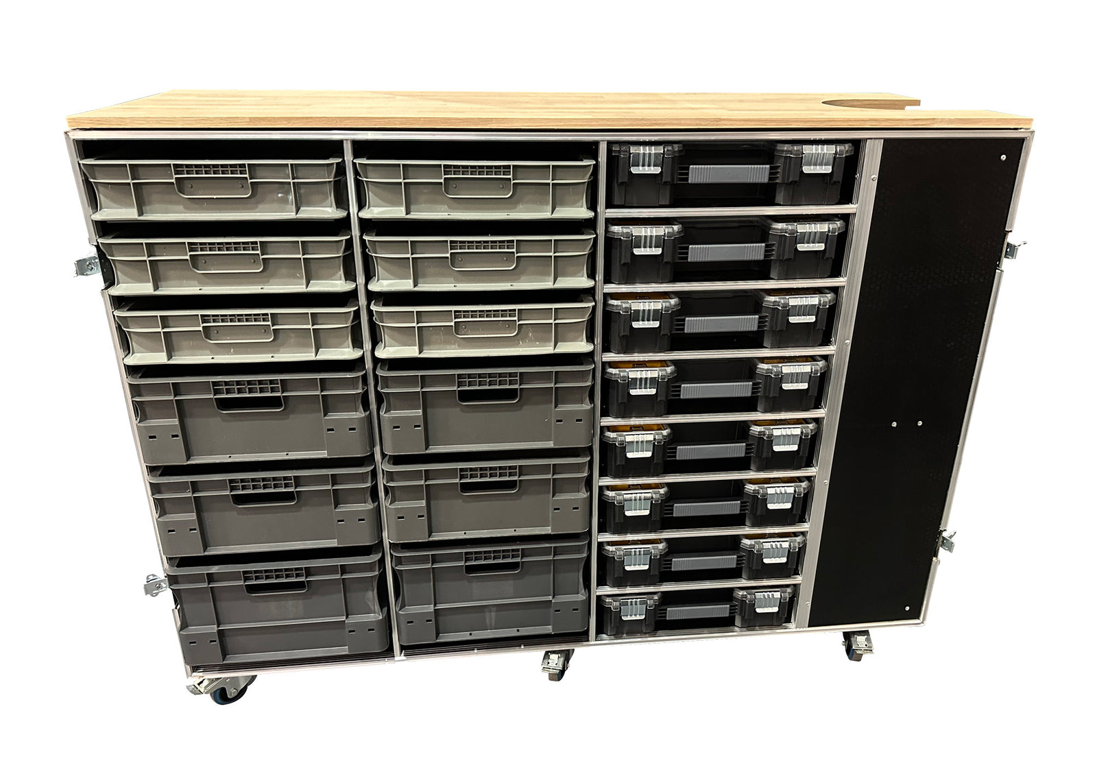 Euro Container & Stanley FatMax Flight Case With Gas Bottle Storage - VME-Weld3