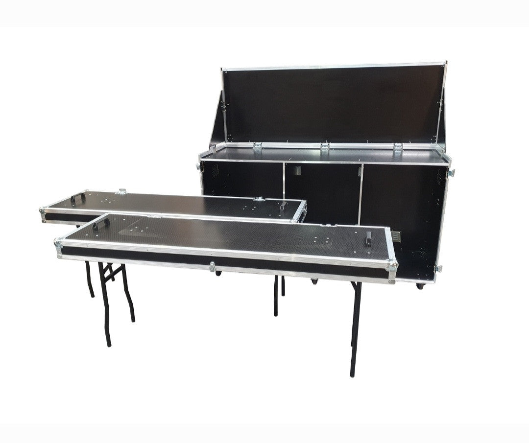 Large Hospitality Fridge Flight Case With Twin Side Tables - VME-HC10