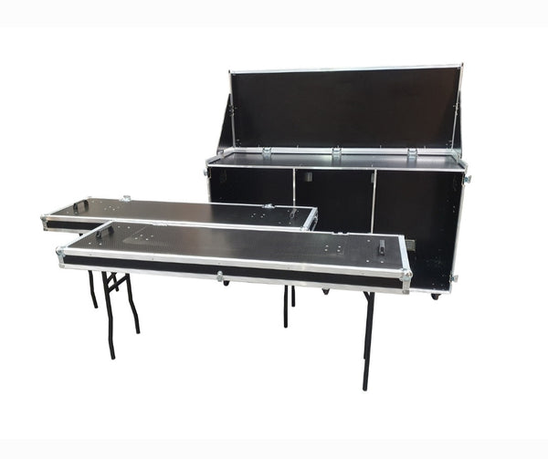 Large Hospitality Fridge Flight Case With Twin Side Tables - VME-HC10