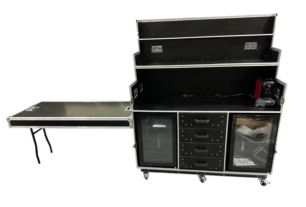 Hospitality Flight Case With Two Fridges & Coffee Machine - VME-HC19