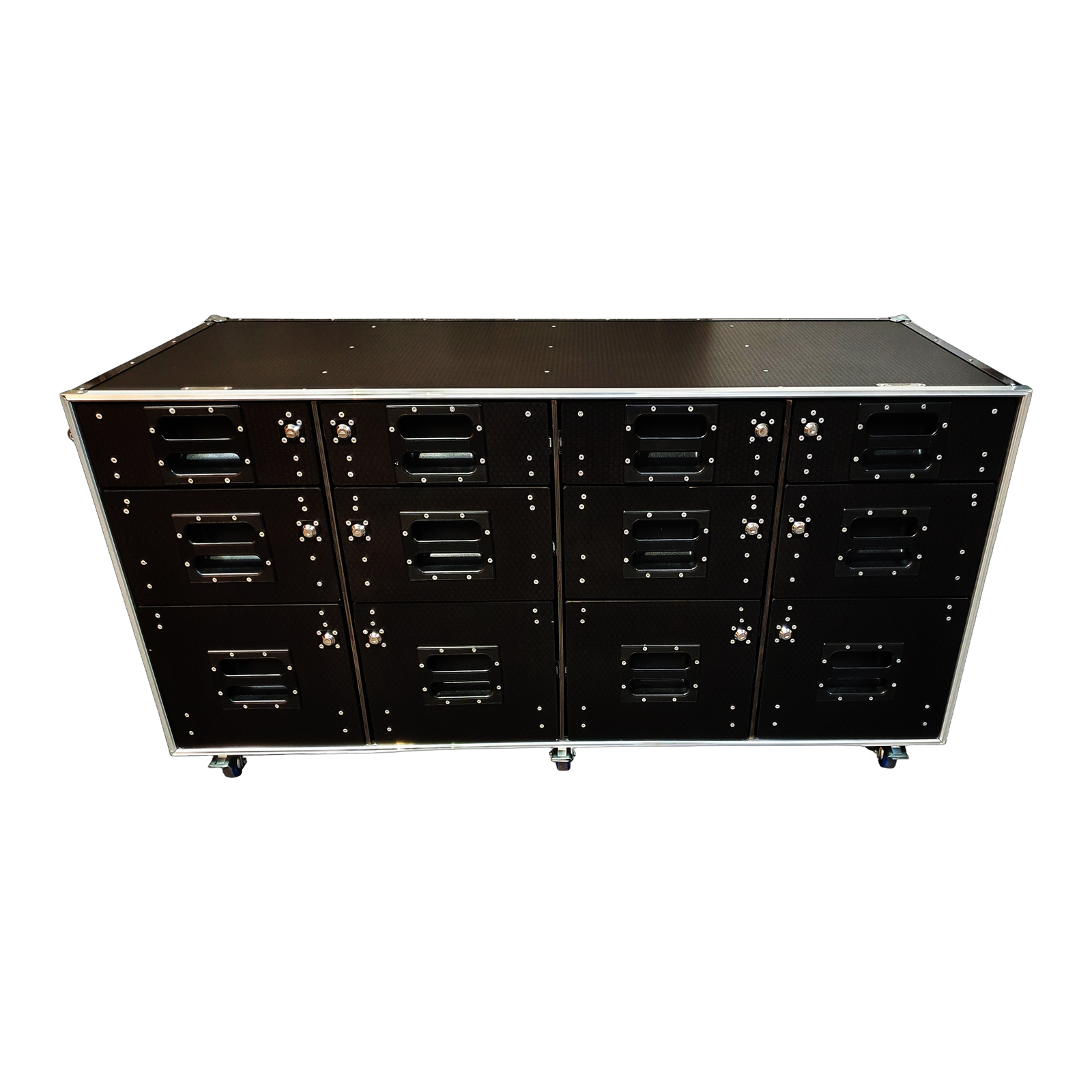 Flight Case Roll Cabinet With 12 Lockable Draws VME-T2