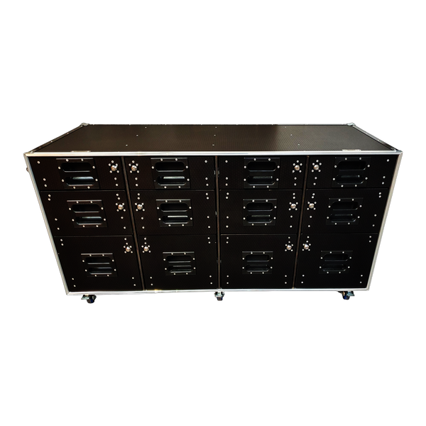 Flight Case Roll Cabinet With 12 Lockable Draws VME-T2