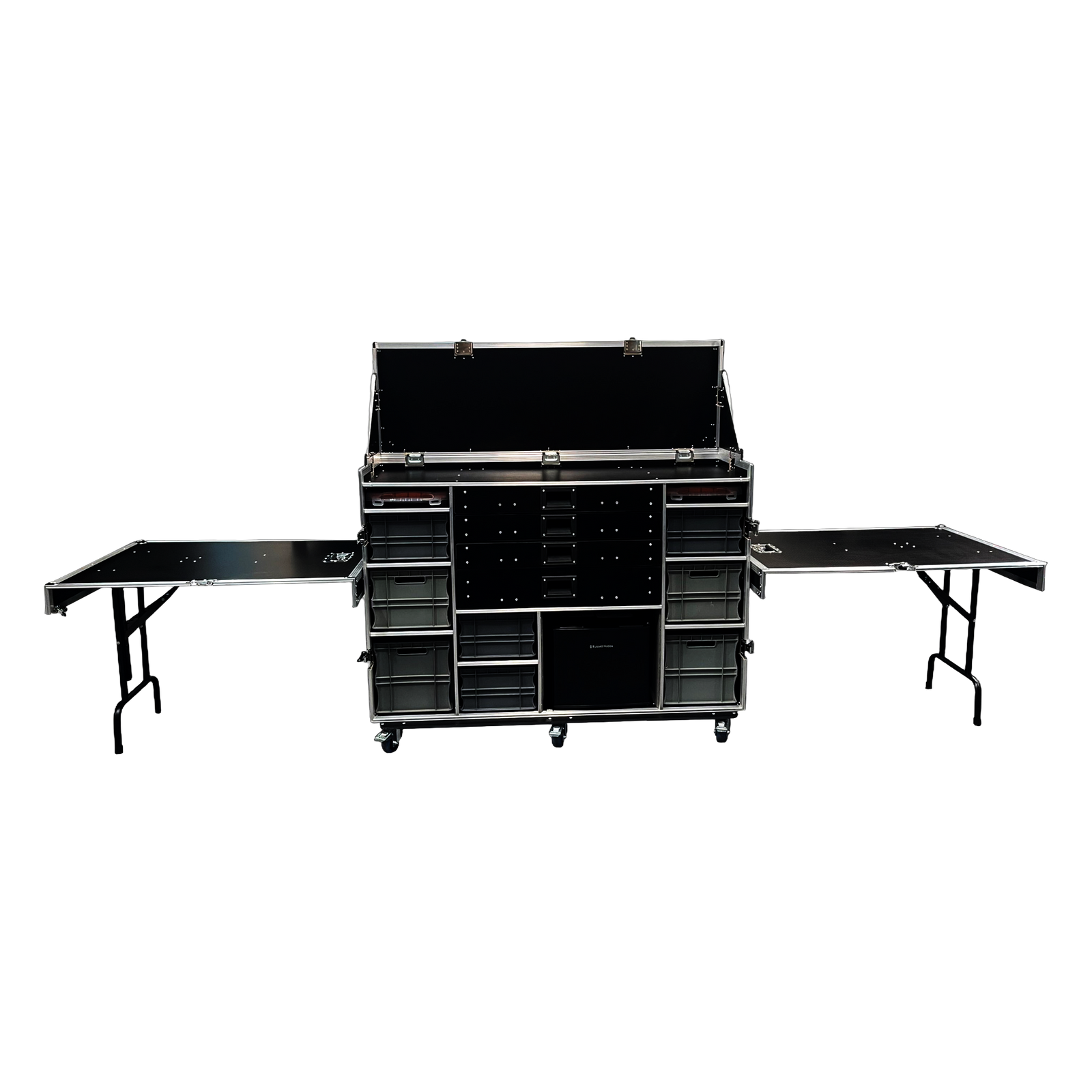 Flight Case Tool Box With Euro Containers & Mini Fridge - VME-TB11