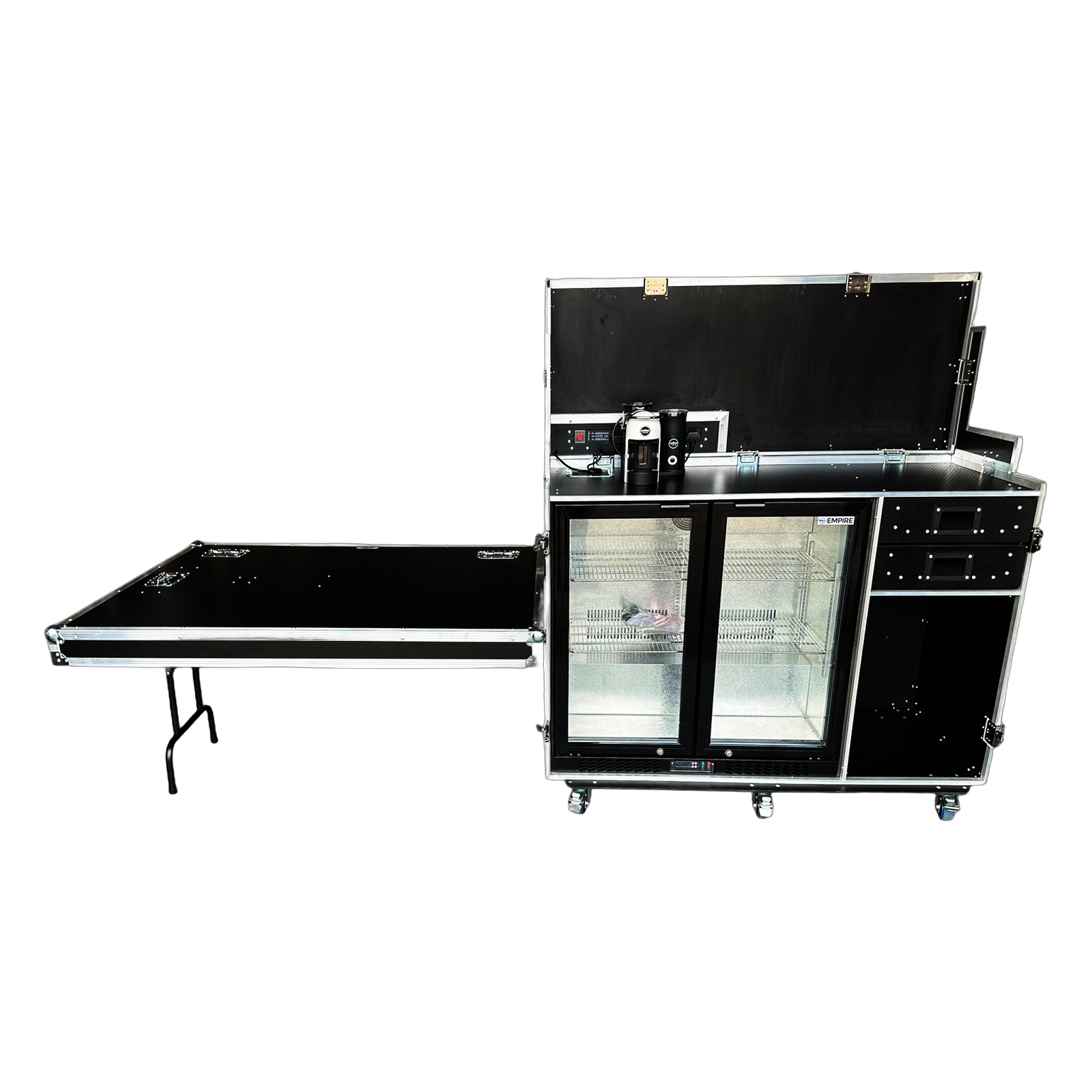 Hospitality Case With Large Fridge & Coffee Machine - VME-HC29