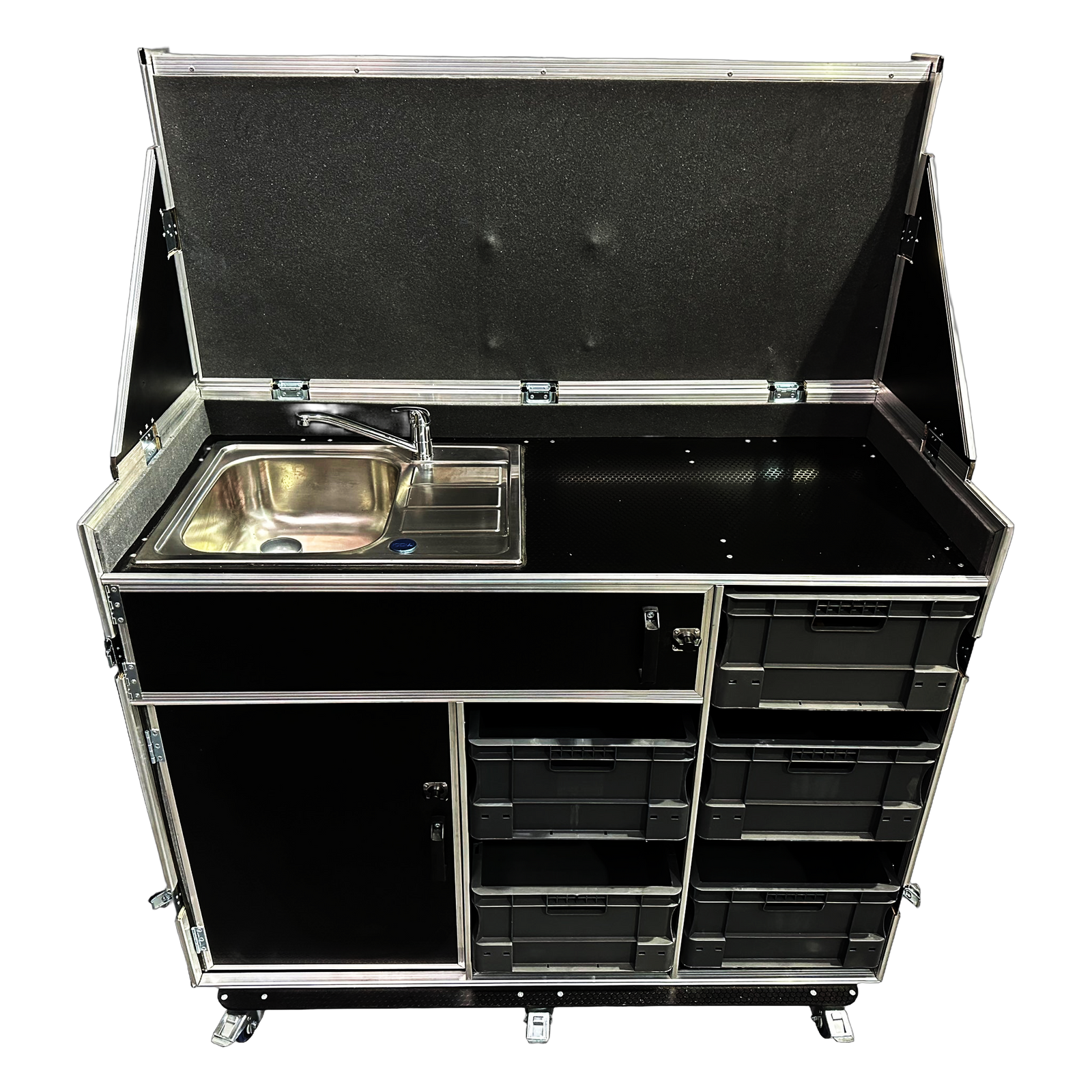 Hospitality Case With Sink, Water Boiler & TV - VME-HC13