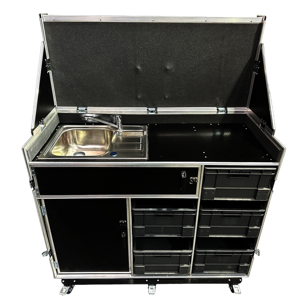 Hospitality Case With Sink, Water Boiler & TV - VME-HC13