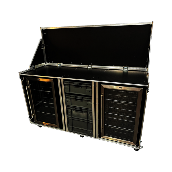 Hospitality Case With Two Fridges & Euro Containers - VME-HC18