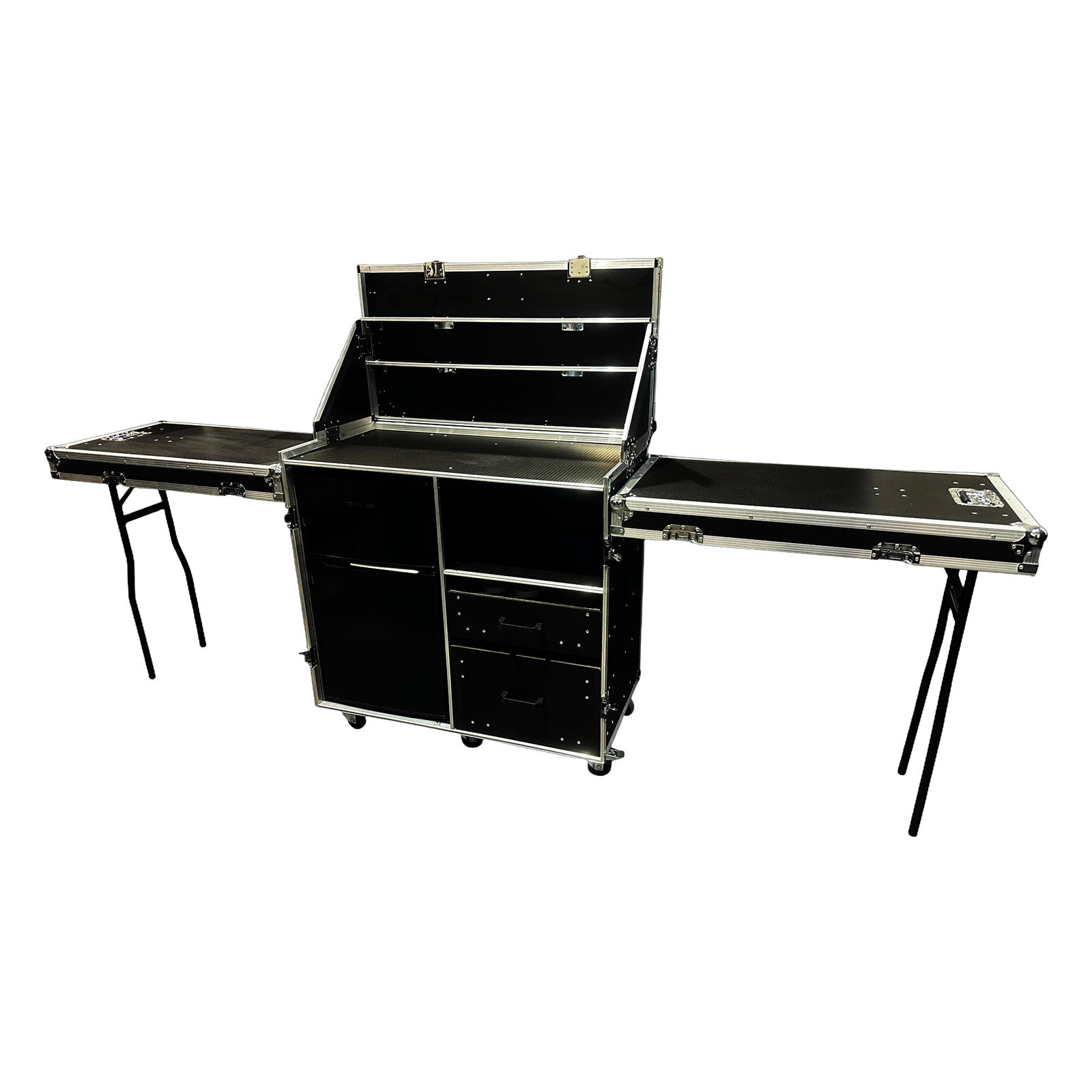 Hospitality Flight Case With Fridge/Freezer, Cups & Coffee Machine. VME-HC25