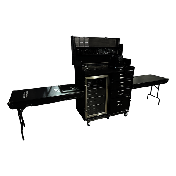 Hospitality Flight Case With Glass Front Fridge, Cups & Coffee Machine VME-HC1B