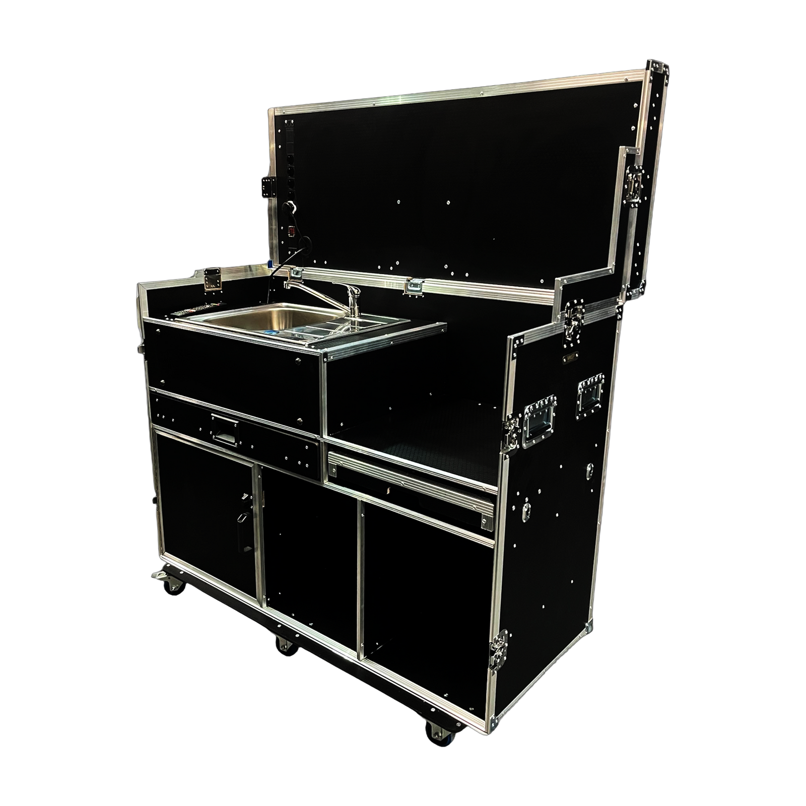 Hospitality Flight Case With Sink & 40" Smart TV - VME-HC28