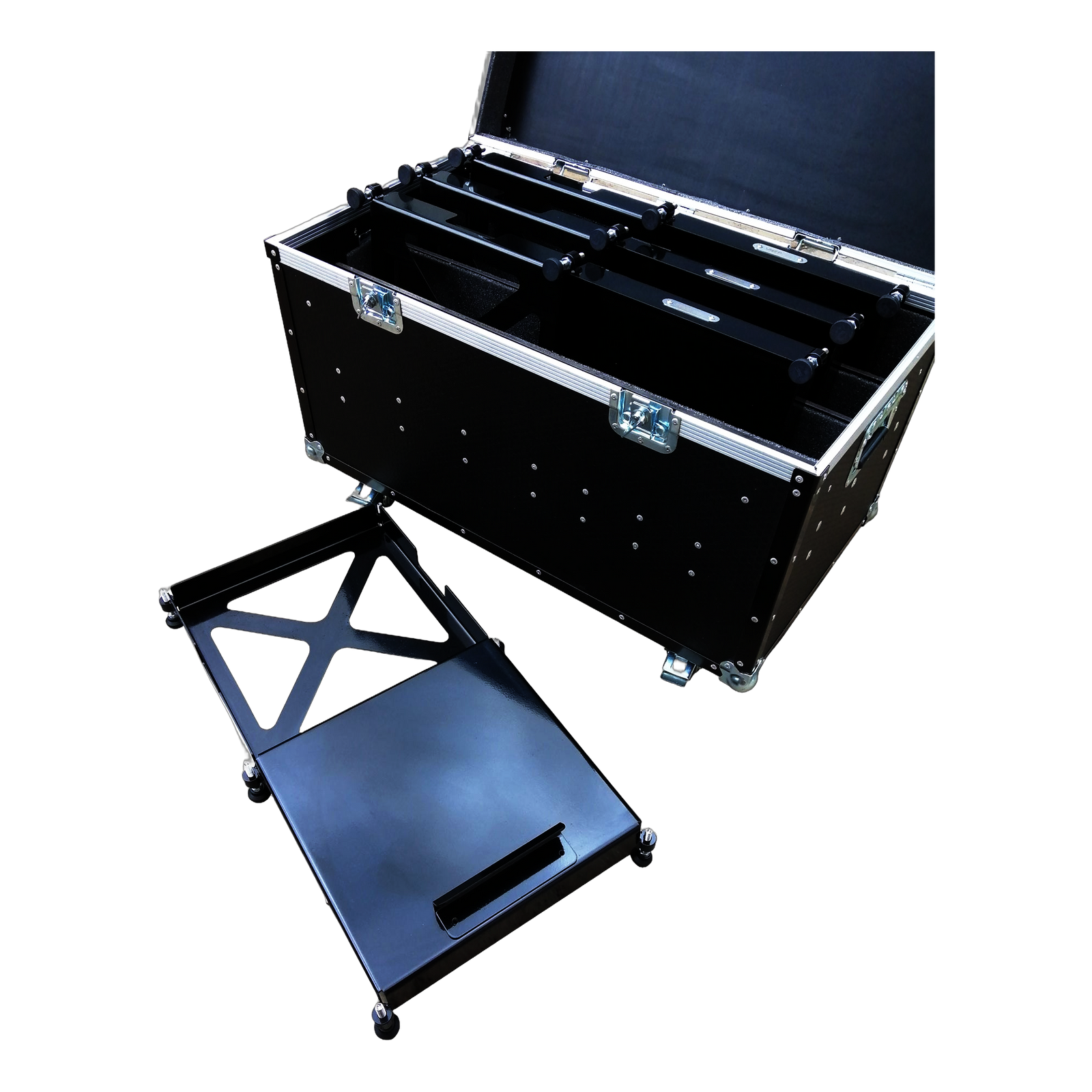 Intercomp Corner Weight Scale Pad Levellers With Roll Off & Flight Case VME-SU12