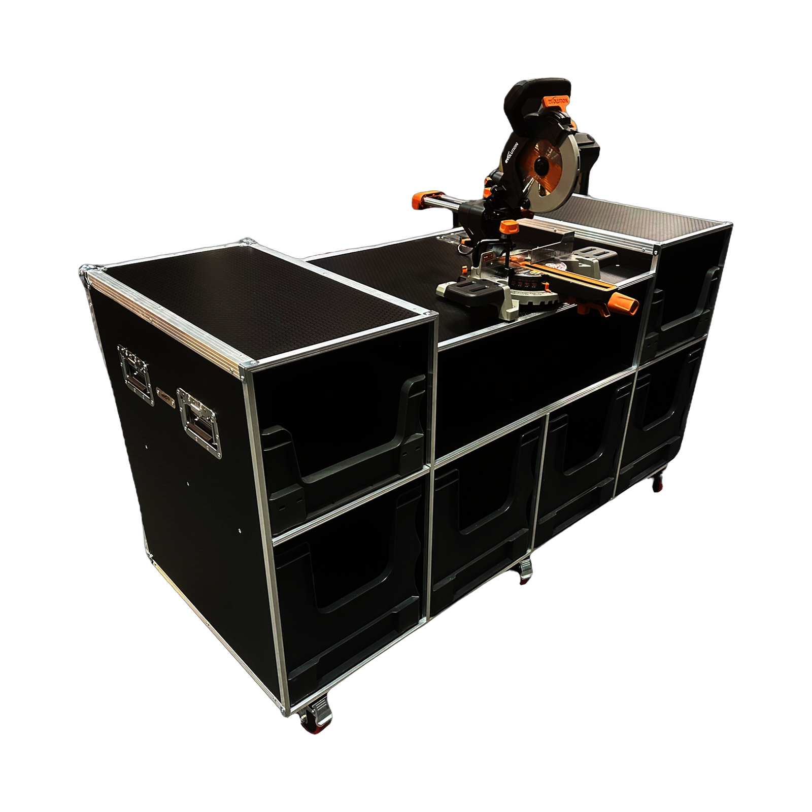 Mitre Saw Case With Euro Boxes - VME-TB17