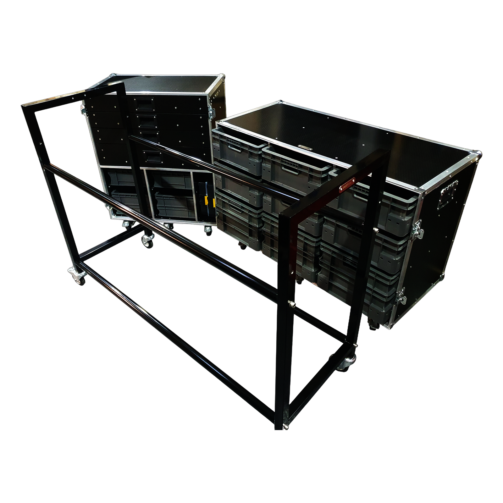 Motorsport Pit Kit- Tool Box, 9 Box Euro Container Case & Tyre Rack Kit VME-Kit5