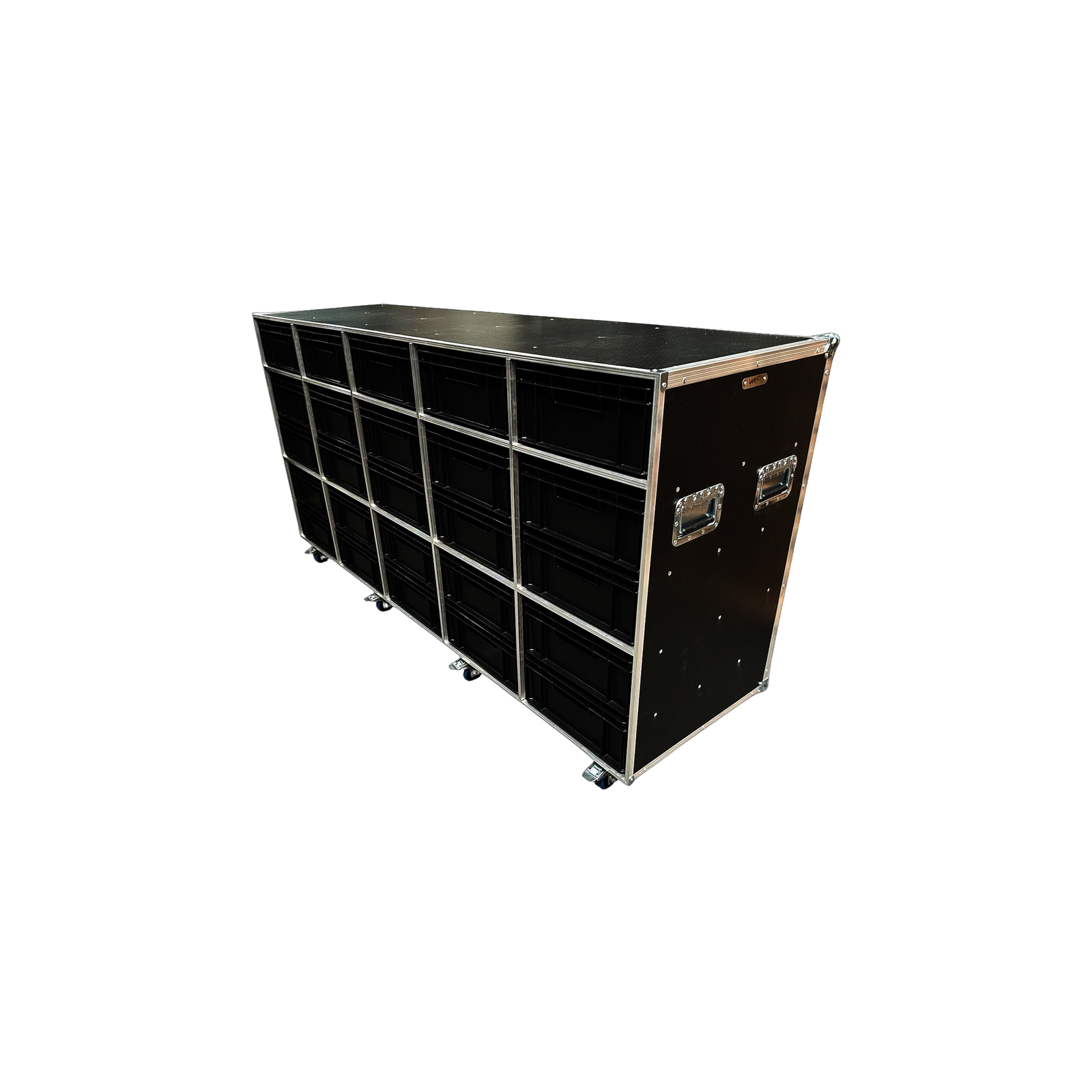 Open front Euro container Flight Case - VME-EC42