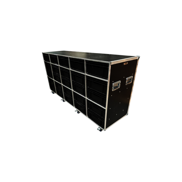 Open front Euro container Flight Case - VME-EC42