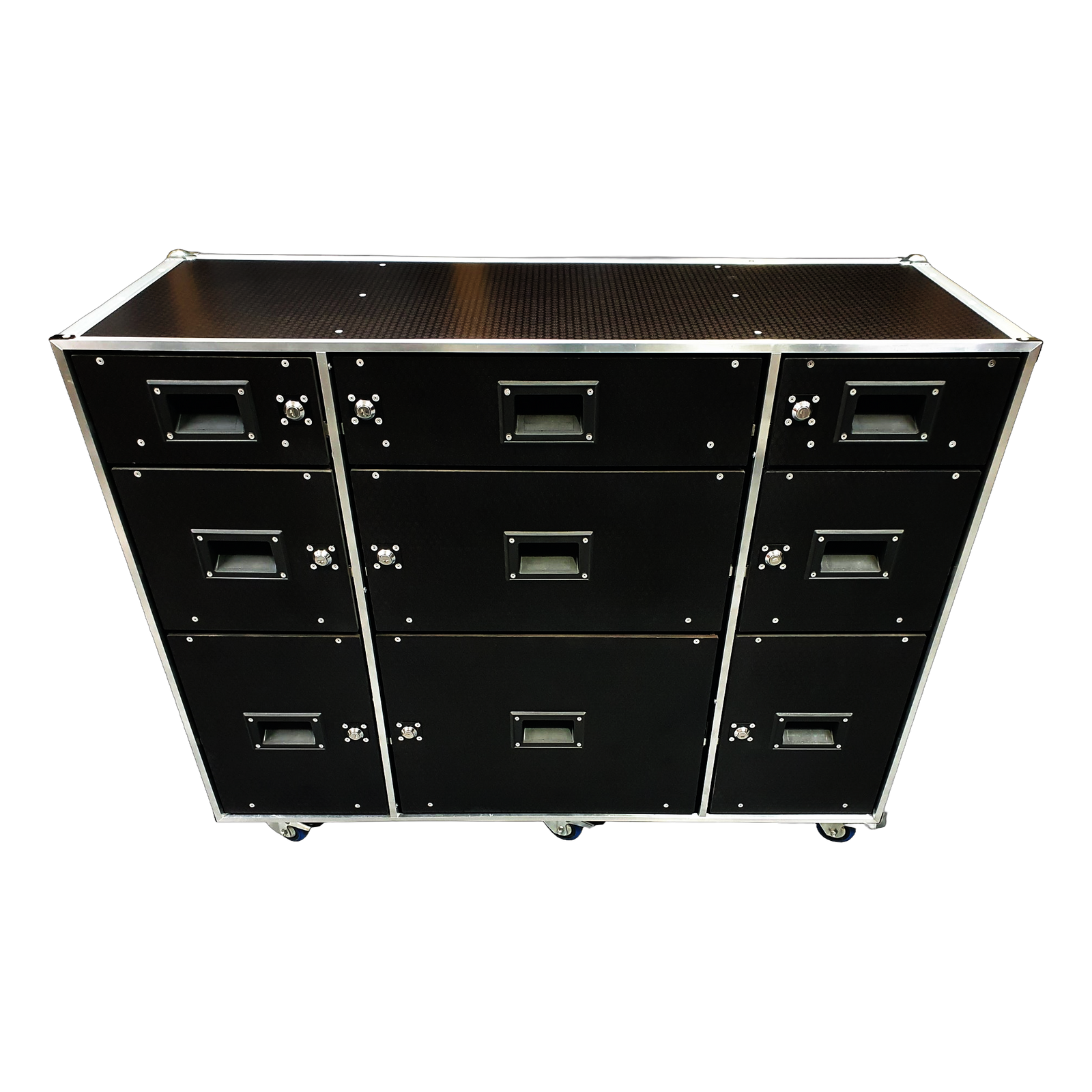 Open Front Roll Cabinet With Lockable Draws VME-Draw3