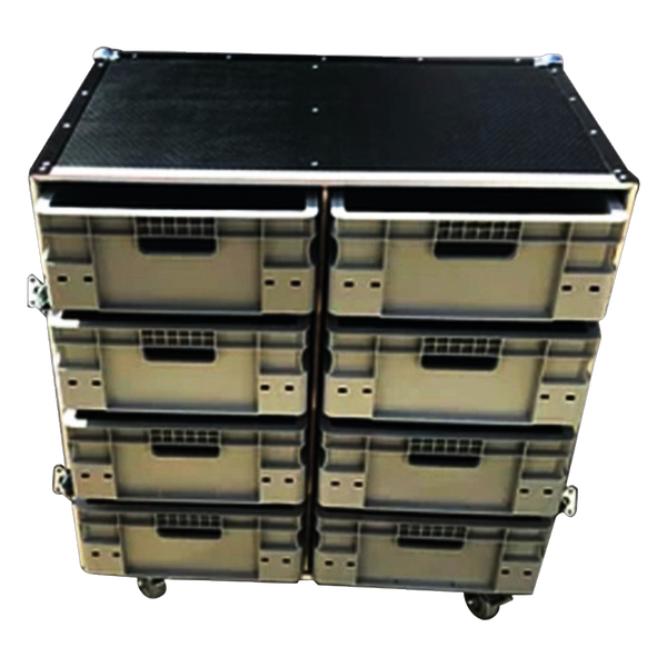 Roll Cabinet - 8 Drawer x 2 (single piece front cover)
