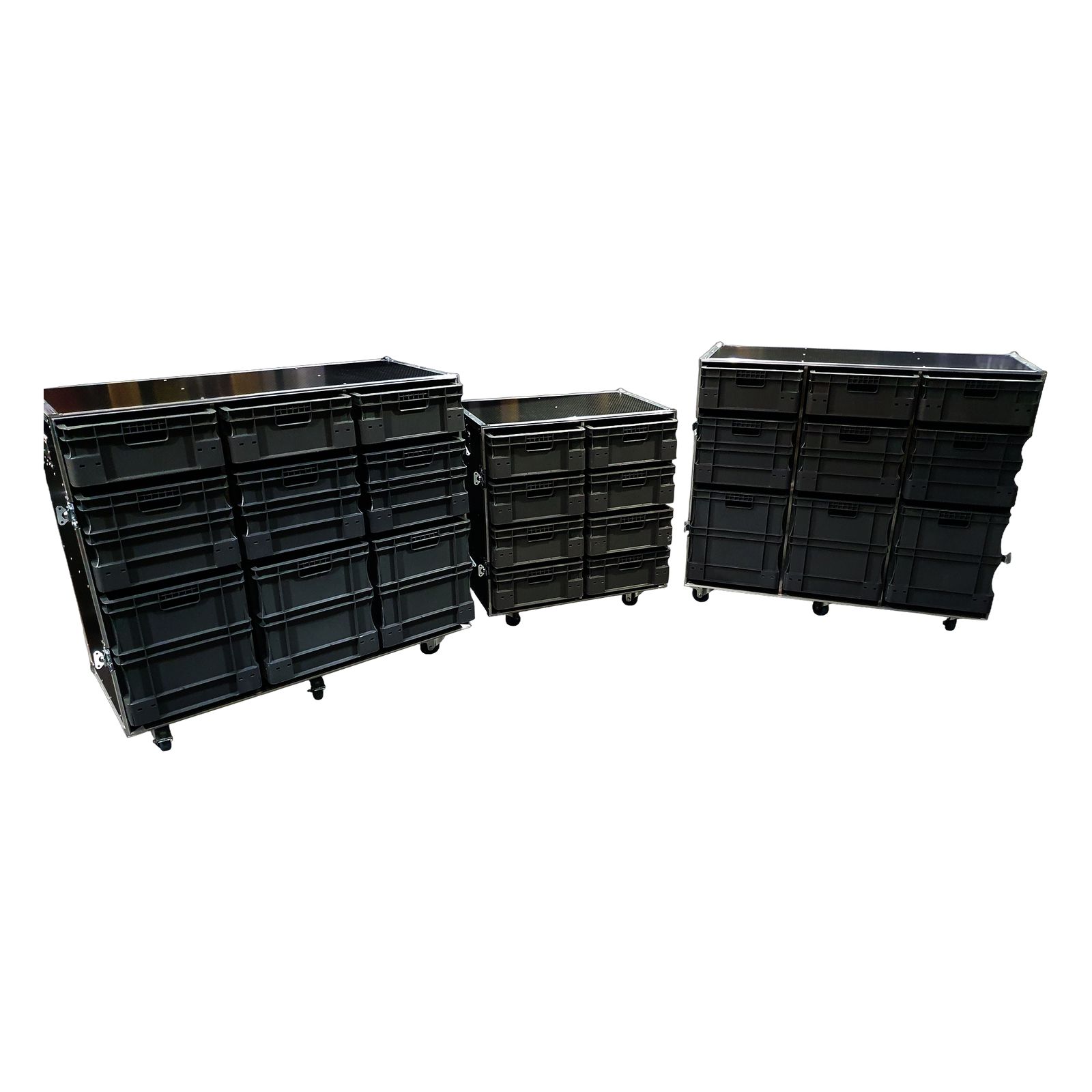 Roll Cabinet Kit - 2 x large 1 x small (with single piece covers) VME-Kit3