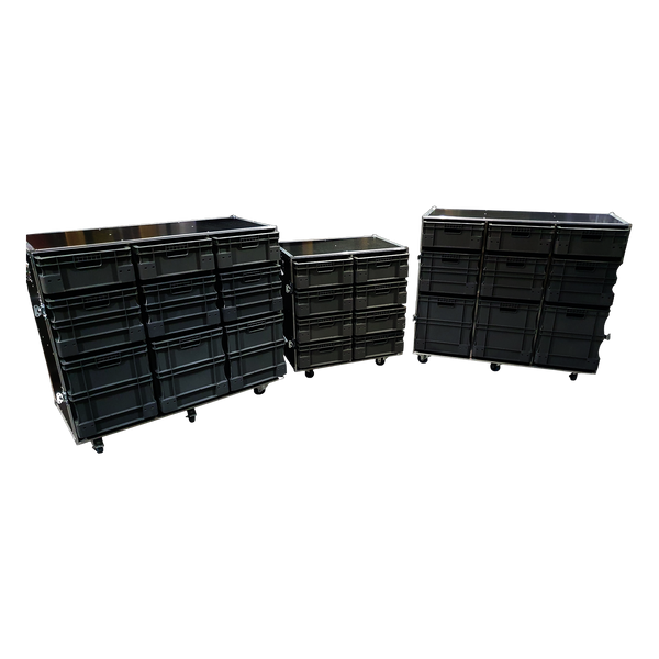 Roll Cabinet Kit - 2 x large 1 x small (with single piece covers) VME-Kit3