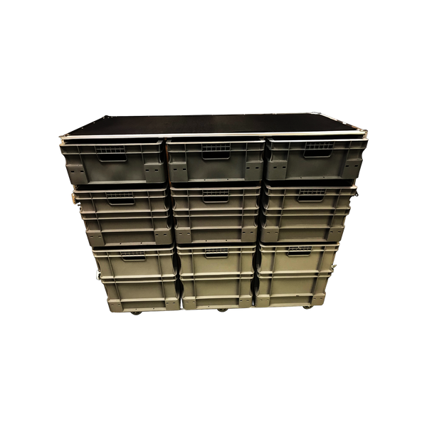 Roll Cabinet With Storage Boxes (single piece front covers) VME-EC14