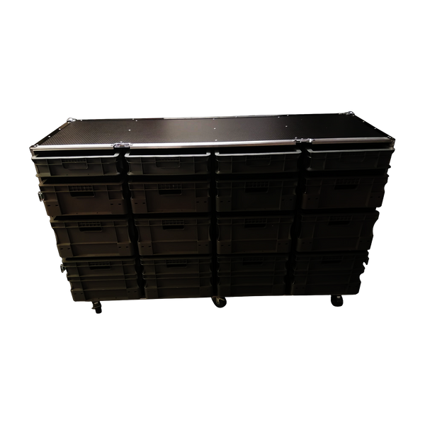 Roll Cabinet With Storage Boxes (single piece front covers) - XL X 2