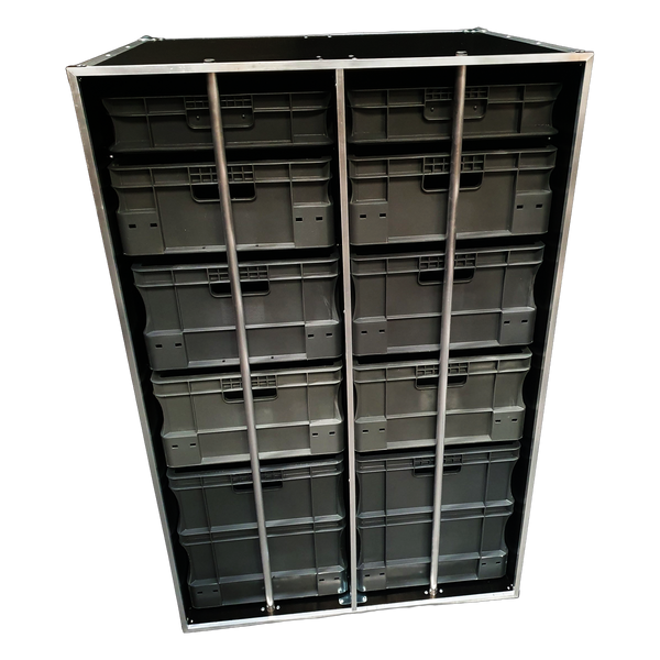 Van Storage Case With 10 Removable Storage Boxes - Open Front-VME-EC6