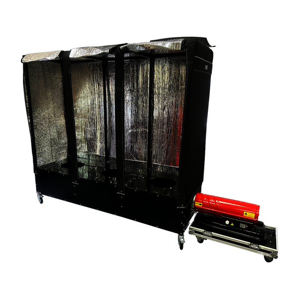 VMEP 3 Bay Tyre Oven With Heater & Flight Case