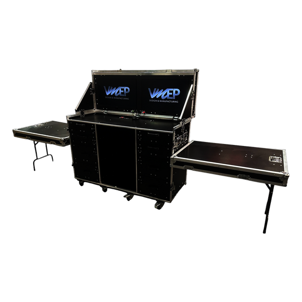 VMEP Data Station Flight Case With 2 X 28" Smart TV's - VME-Data13