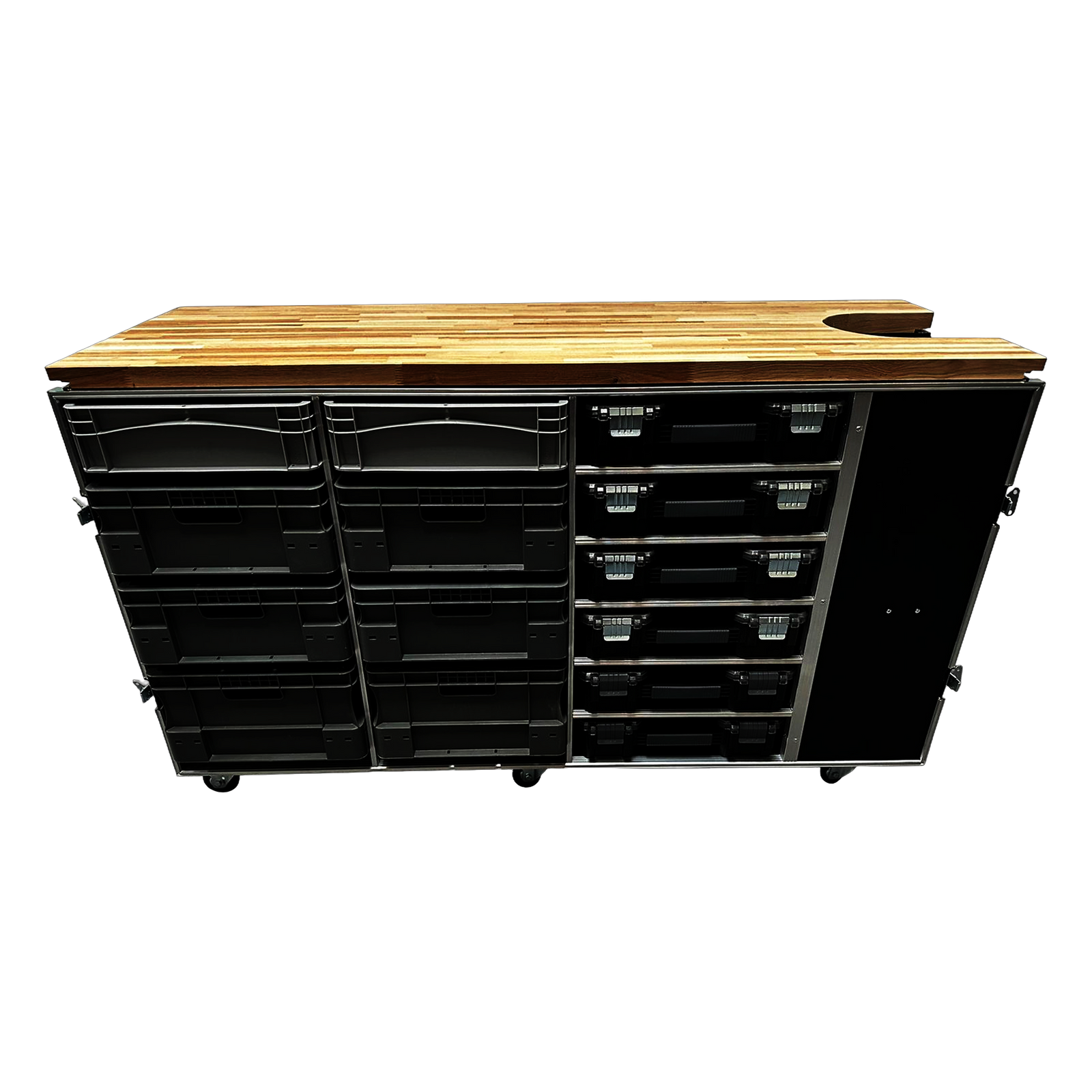 VMEP Workbench Flight case With Euro Containers & Stanley Boxes VME-Weld2.