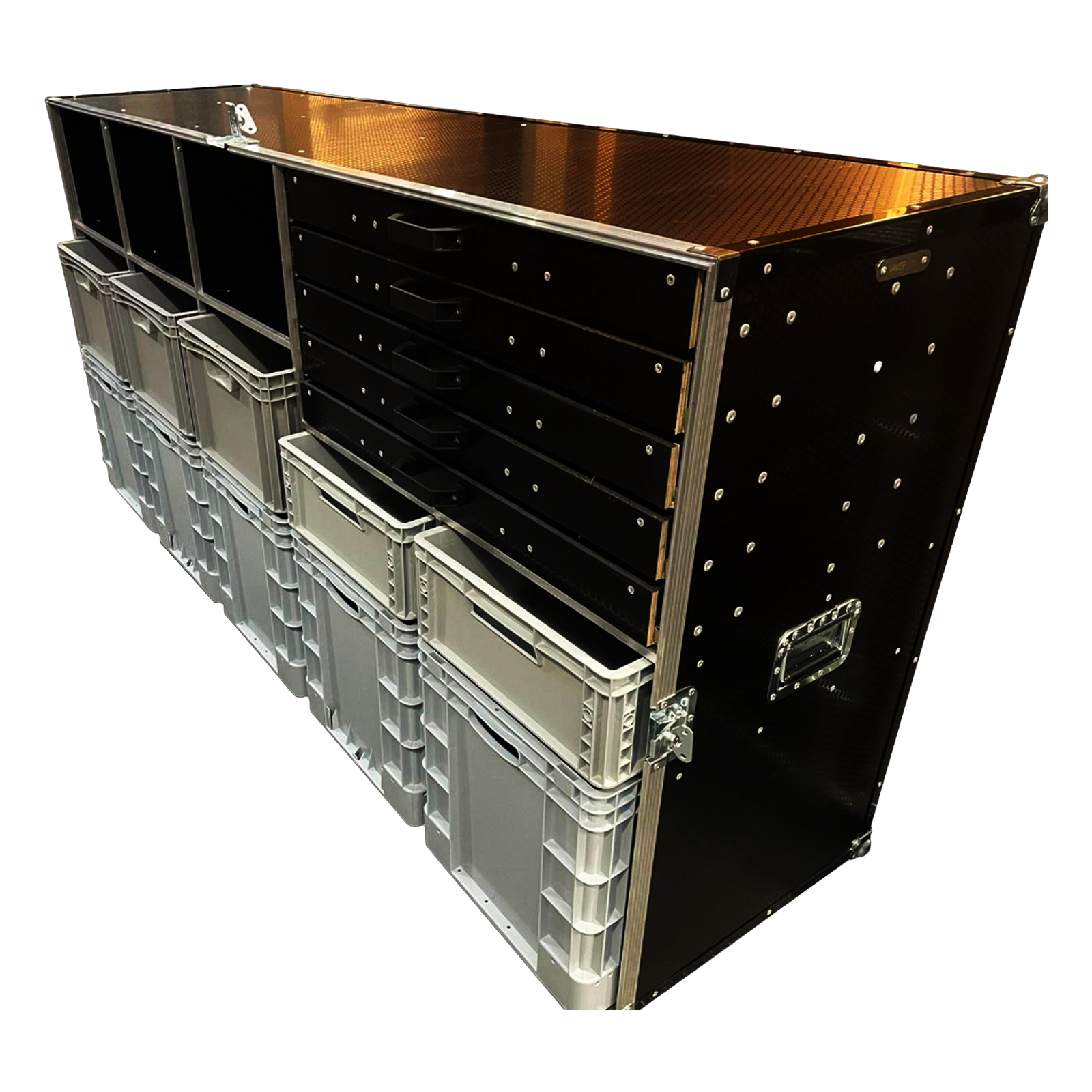 VMEP XL Euro Container Case With 5 Draws on Runners - VME-EC4